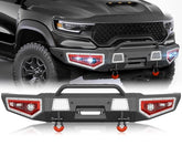 Steel Replacement Bumpers Compatible with 2021-2024 Dodge Ram 1500 TRX - Yzona